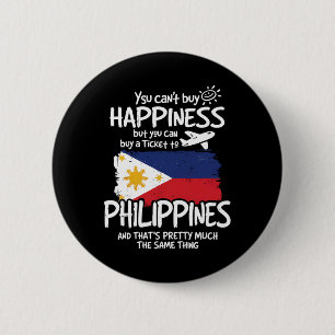 Philippines Filipino Vacation Vintage Souvenir Man Button