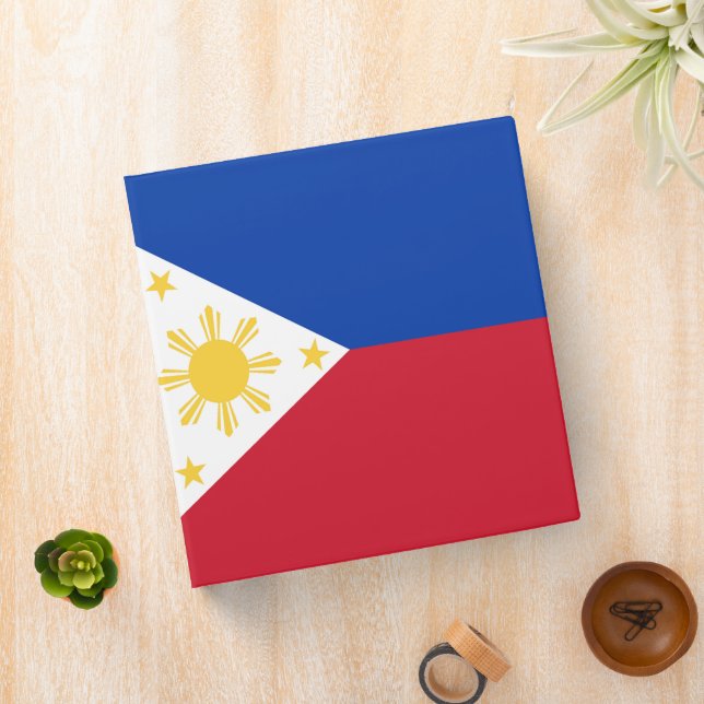 Philippines flag 3 ring binder (In Situ)