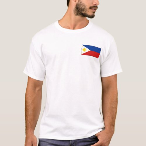 Philippines Flag and Map T_Shirt