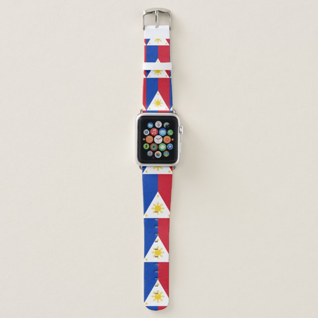 Philippines Flag Apple Watch Band (Front)