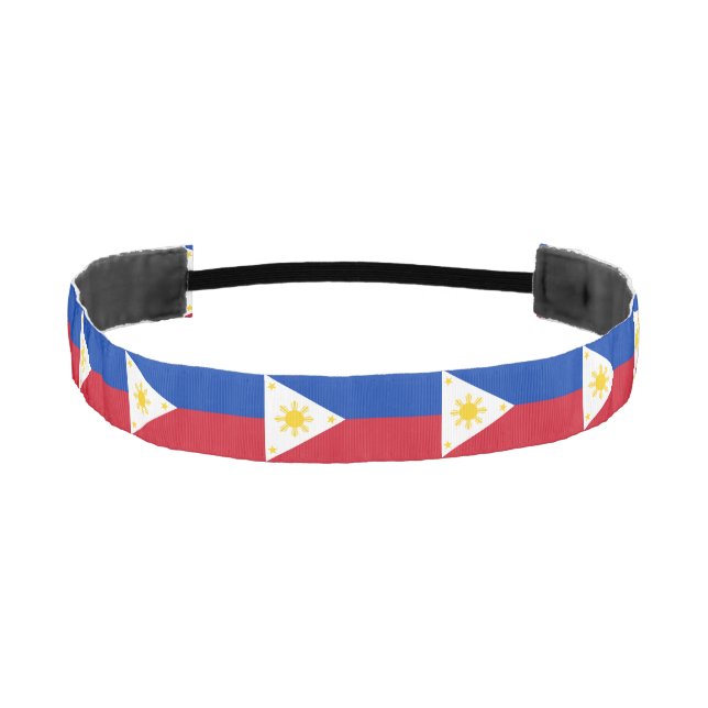 Philippines Flag Athletic Headband (Front)
