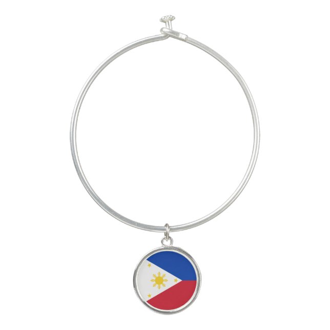 Philippines Flag Bangle Bracelet (Front)