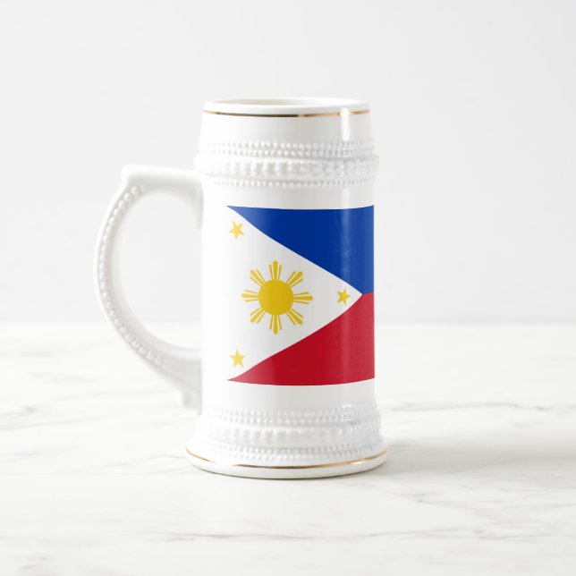 Philippines Flag Beer Stein (Left)