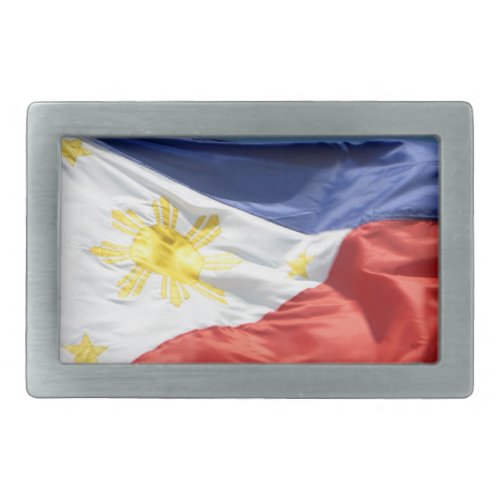 philippines flag belt buckle
