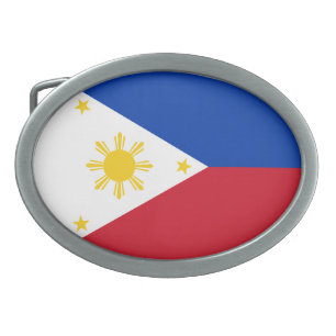 Philippines Flag Belt Buckle