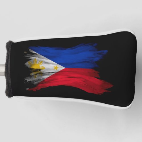Philippines flag brush stroke national flag golf head cover