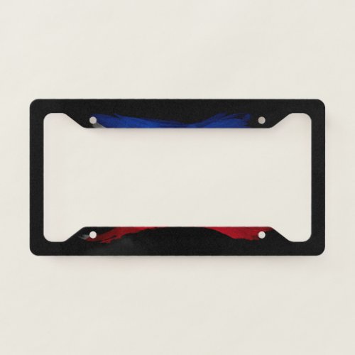 Philippines flag brush stroke national flag license plate frame