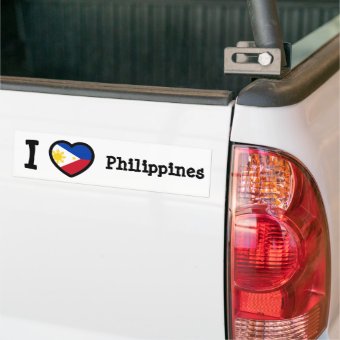 Philippines Flag Bumper Sticker | Zazzle