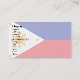 Philippines Flag Business Card