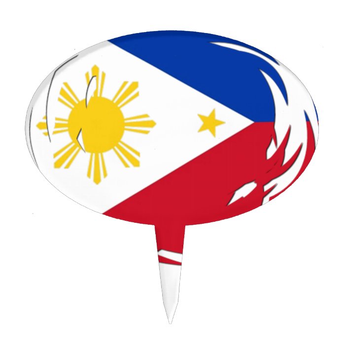 Philippines Flag Cake Toppers