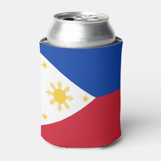 Philippines flag can cooler (Can Front)