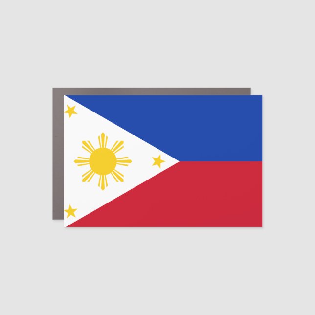 Philippines Flag Car Magnet (Front)