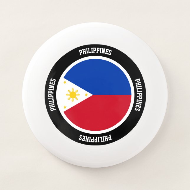 Philippines Flag Charming Patriotic Wham-O Frisbee (Front)