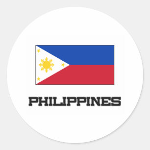 Philippines Flag Classic Round Sticker