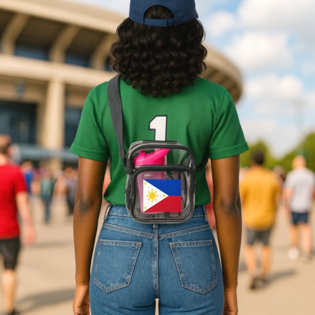 Philippines flag clear crossbody bag  (Insitu (Stadium))