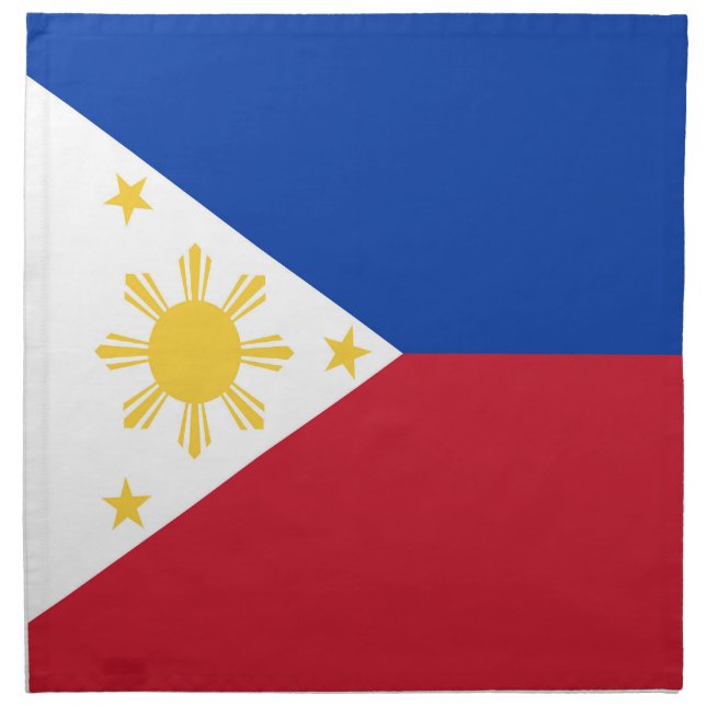 Philippines flag cloth napkin (Front)