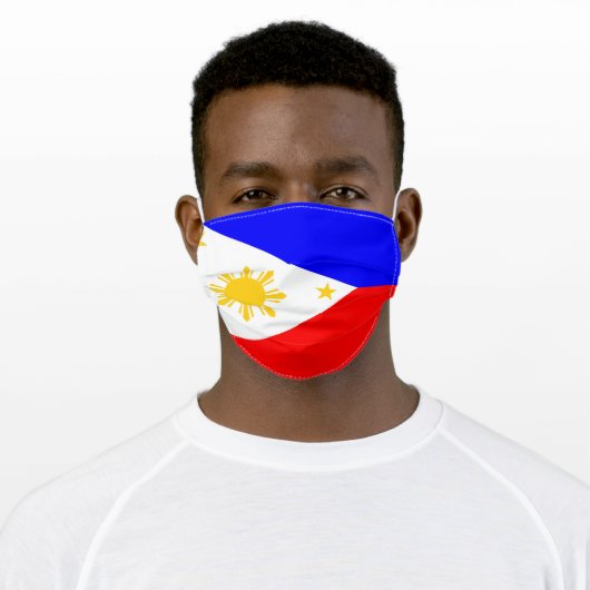 Philippines flag country flag symbol nation ethnic adult cloth face mask (Worn)