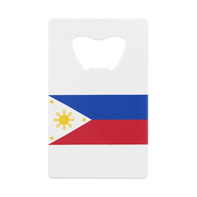 Philippines Flag Credit Card Bottle Opener (Front)