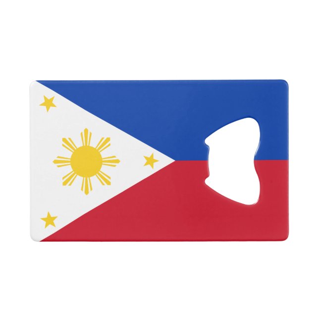 Philippines Flag Credit Card Bottle Opener (Front (Horizontal))