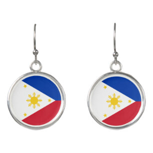 Philippines Flag Earrings