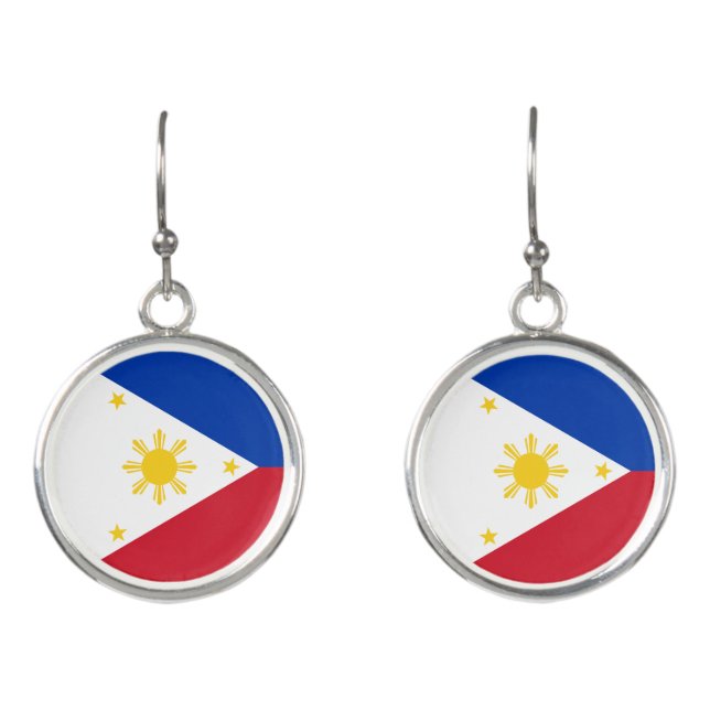 Philippines Flag Earrings (Front)