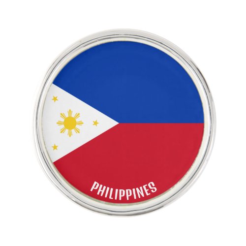 Philippines Flag Elegant Patriotic Lapel Pin