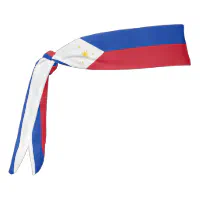 Philippines Flag Elegant Patriotic Tie Headband