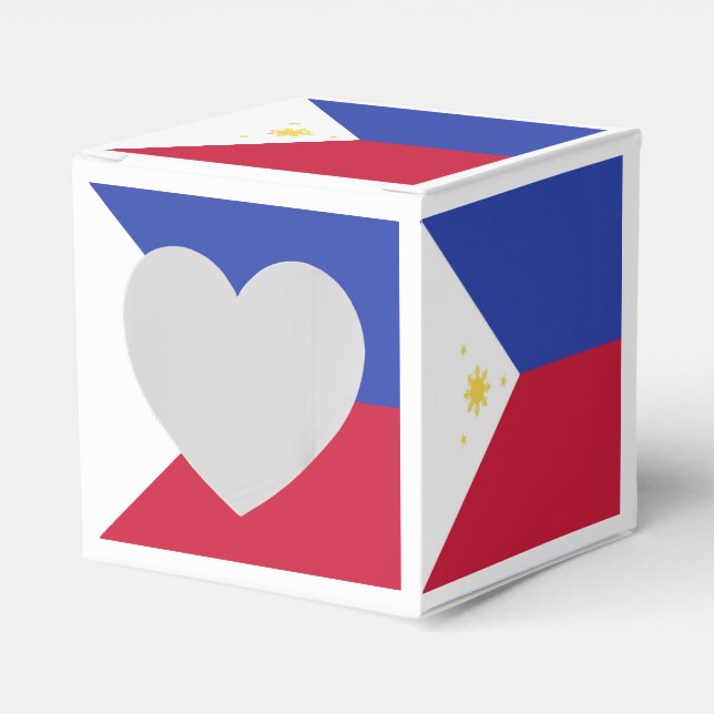 Philippines Flag Emblem Favor Boxes (Front Side)