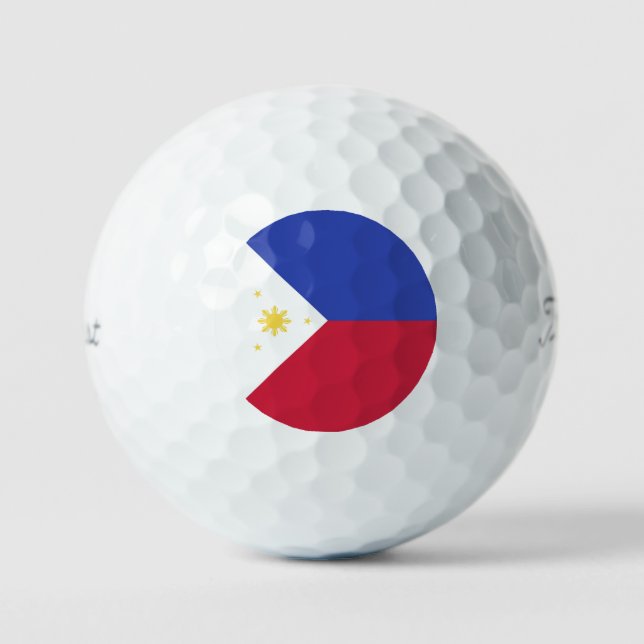 Philippines Flag Emblem Golf Balls (Front)