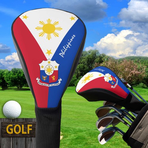Philippines Flag Emblem  Golf Clubs Covers