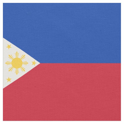 Philippines flag fabric