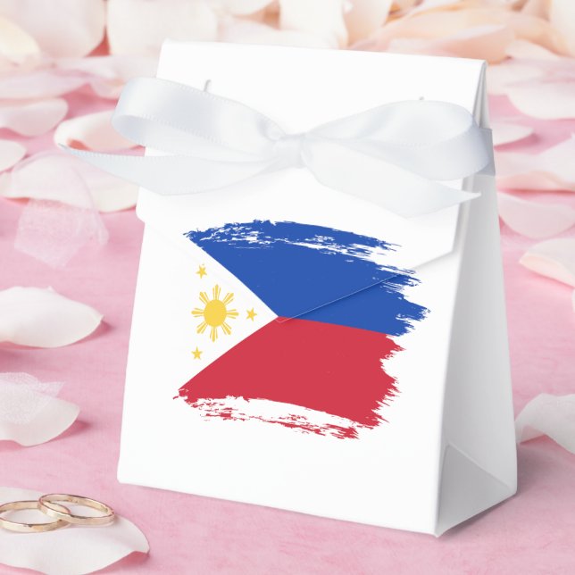 Philippines flag favor boxes (Wedding)