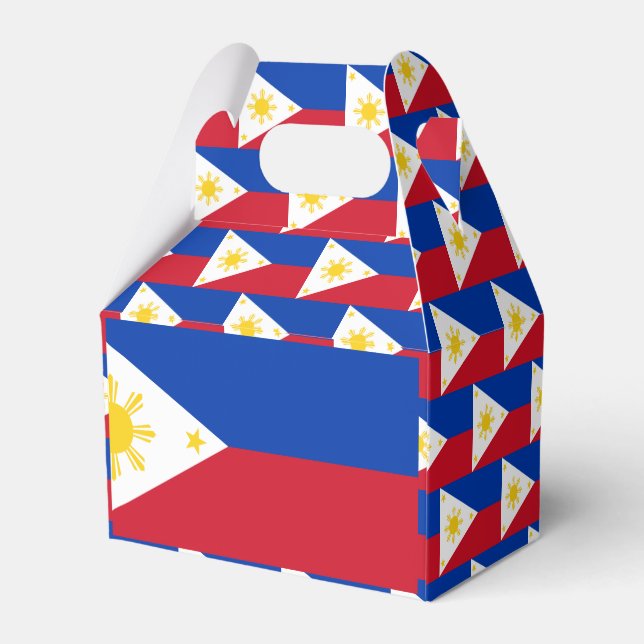 Philippines Flag Favor Boxes (Back Side)