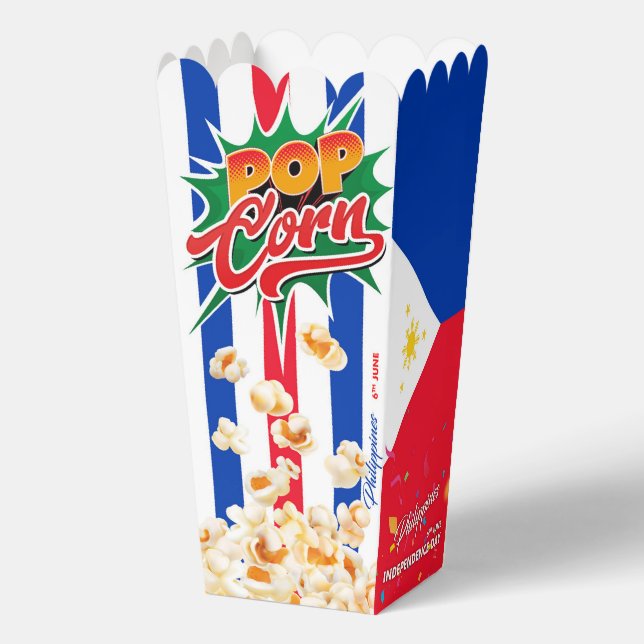 Philippines flag favor boxes (Back)