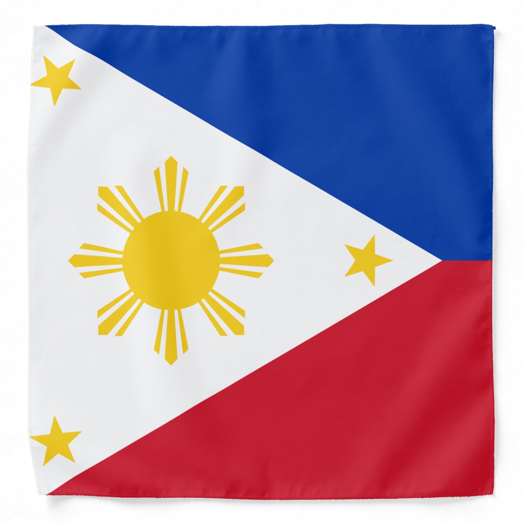 Philippines Flag Filipino Flag Bandana | Zazzle