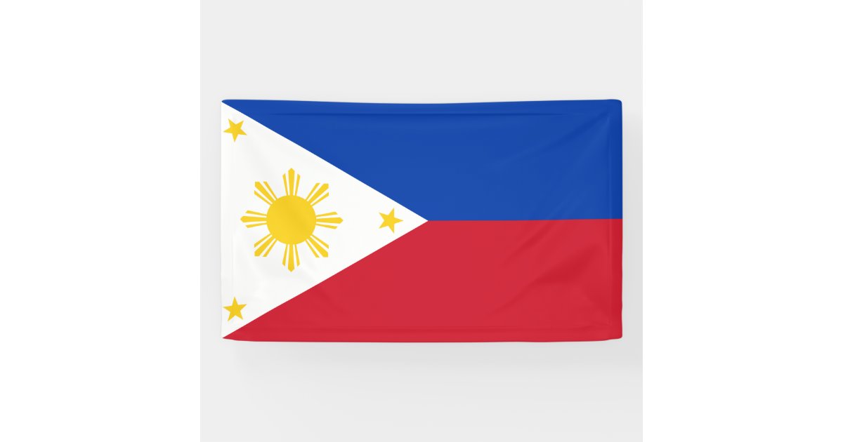 Philippines Flag Filipino Flag Banner | Zazzle