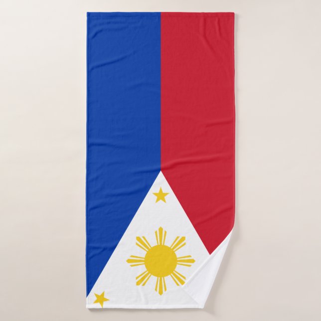 Philippines Flag Filipino Flag Bath Towel (Bath Towel)