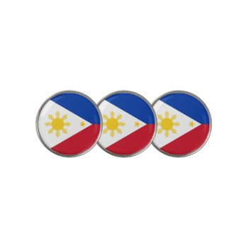 Philippines Flag Filipino Flag Golf Ball Marker by FlagGallery at Zazzle