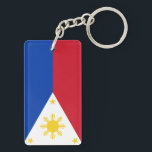 Philippines Flag Filipino Flag Keychain<br><div class="desc">Patriotic flag of Philippines. Official Filipino flag on many high quality Filipino gift ideas. If you are planning a trip to Philippines then this is a cool addition to take along with you on your Filipino trip.</div>