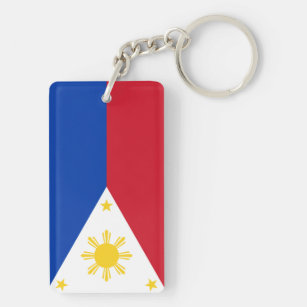 Porte clé Keychain Ø45mm Drapeau Flag Maillot Echarpe Philippines ph 