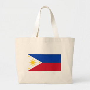 Philippines Flag Filipino Flag Large Tote Bag