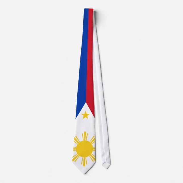 Philippines Flag Filipino Flag Neck Tie (Front)