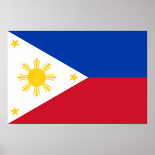 Philippines Flag Filipino Flag Poster