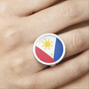 Philippines Flag Filipino Flag Ring
