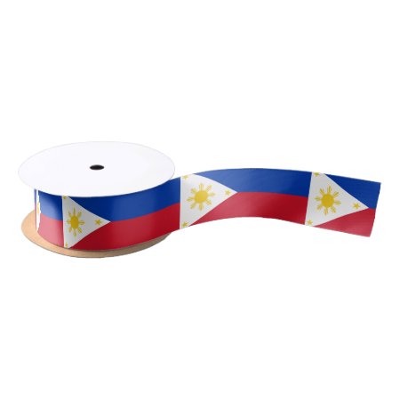 Philippines Flag Filipino Flag Satin Ribbon