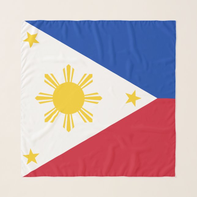 Philippines Flag Filipino Flag Scarf (Front)
