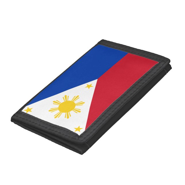 Philippines Flag Filipino Flag Trifold Wallet (Bottom)