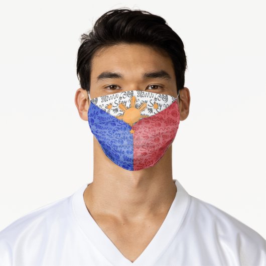 Philippines Flag Filipino Pride Adult Cloth Face Mask (Worn)