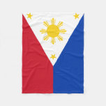 Philippines Flag Fleece Blanket at Zazzle