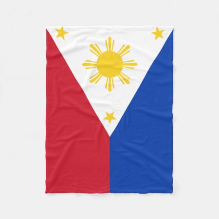 Philippines Flag Fleece Blanket